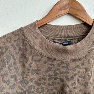 Brown Leopard Print Sweatshirt
